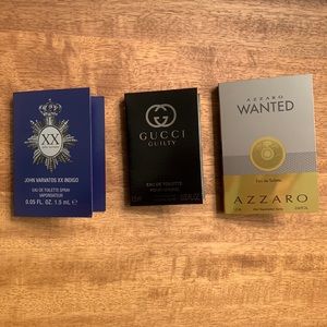 Set of 3 mens luxury cologne samples
